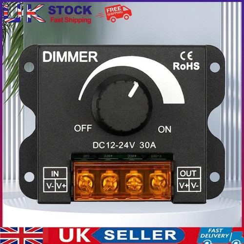 DC 12V-24V LED Dimmer Switch 30A for Lamp Strip Single Color Lamp