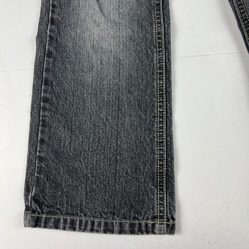 Y2K Tommy Hilfiger Jeans Kids 6 Straight Leg Black Faded Cotton Denim - Picture 7 of 22