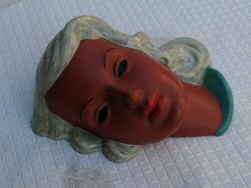 Goldscheider Wandmaske Mädchenkopf Modell Nr. 526 - 1950s - Bild 4 von 12