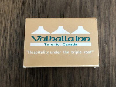 Vtg. Valhalla Inn Box Matchbook, Map Toronto ON Canada Unstruck