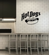 Vinyl Wall Decal Hot Dog Street Fast Food Snack Bar Kitchen Stickers ig6015 