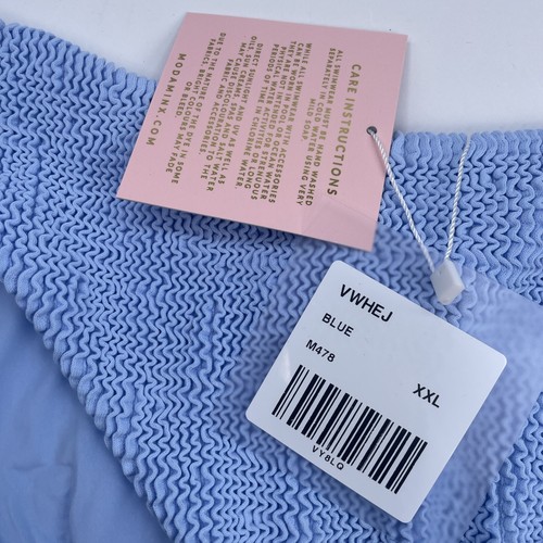 Moda Minx Scrunch High Leg Bikini Bottom, Size XXL, Powder Blue, RRP £25 - Picture 4 of 12