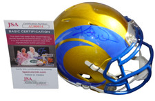 KURT WARNER signed (ST LOUIS RAMS) Flash mini football helmet JSA COA AL90954 KURT WARNER signed (ST LOUIS RAMS) Flash mini football helmet JSA COA AL90954