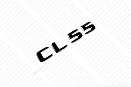 Trunk Black Emblem Badges Logos Letters for Mercedes-Benz CL55 AMG C215 New - Picture 4 of 5