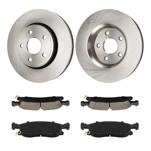 Fits 2011-2018 Dodge Durango Jeep Grand Cherokee Front Disc Brake Rotors Pads - Bild 10 von 11