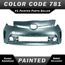 New Painted 781 Sea Glass Front Bumper Cover Fascia For 2012-2015 Toyota Prius