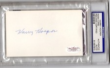 Harry Hooper Red Sox Signed 3 X 5 Index Card COA JSA Harry Hooper Red Sox Signed 3 X 5 Index Card COA JSA