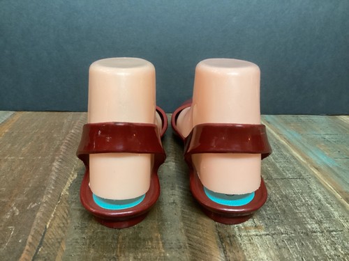 OKA B Women’s Burgundy red jelly Ballet Flats Sling Back Shoes sz 9 - Picture 6 of 9