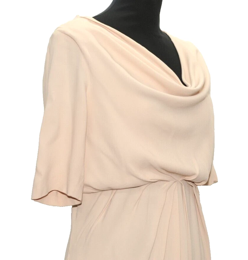 ICONICO ABITO A TUBINO VALENTINO ROMA MADE IN ITALY HOLLYWOOD 10 UK ROSA CHIARO