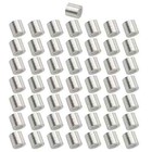 50pcs Single Hole Round Aluminum Crimp Ring Sleeve 1/8" Aluminum Crimping Stop S