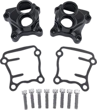Drag Specialties Black Lifter Block Covers 1999-2017 Harley Dyna Touring Softail