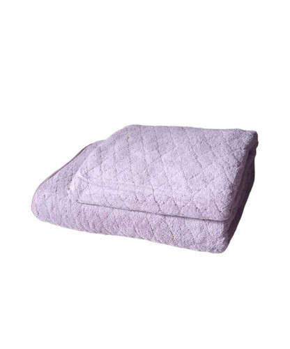 Set of 2pcs Bath ( 1 body and 1 hand) soft absorbent microfiber violet towels - Picture 3 of 9