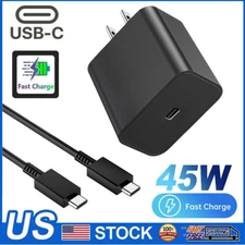 ⚡45W Type USB-C Super Fast Wall Charger+6ft Cable for Samsung Galaxy S21 S22 S23