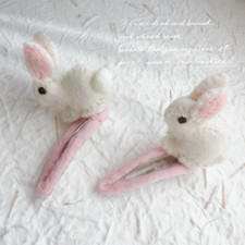 Cute Bunny Hair Accessories - Soft Bunny Hair Ties and Hair Clips for All Ages