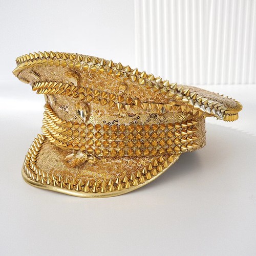 Festival Captain Hat Adjustable Burning Man Festival Burning Man Rhinestone - Picture 12 of 23
