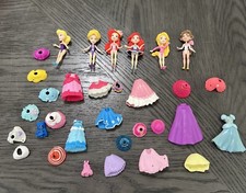 Hasbro Disney Princess 3  Dolls Snap-Ins Lot of Figures, Dresses  Accessories