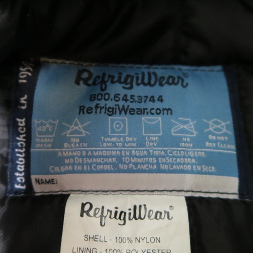 Refrigiwear Jacket Mens Extra Large Black Iron Tuff Siberian Insulated Pockets - Picture 5 of 9
