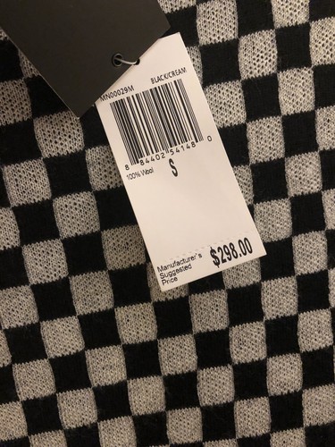 Truth by Republic Men's Black & White Wool Checkers Sweater S Small MSRP $298 - Picture 4 of 9