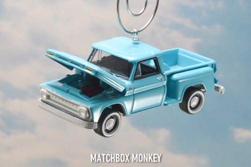 Blue '65 Chevy C-10 Stepside Chevrolet Pickup Truck Christmas Ornament Adorno - Picture 3 of 11