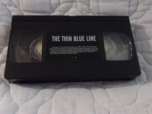 THE THIN BLUE LINE VHS PHILIP GLASS SOUNDTRACK DALLAS TEXAS POLICE DOCUMENTARY - Picture 8 of 9
