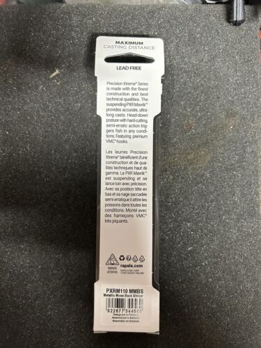 Rapala Mavrrik PXRM110 Suspending 4 3/8” 1/2oz Metallic Moss Back Shiner. - Picture 3 of 3