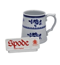 Spode FineStone GLOUCESTER BLUE Tankard Mug(s) EXCELLENT
