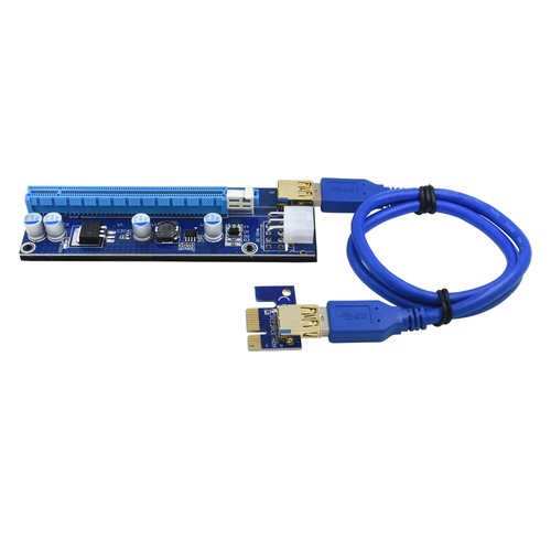 PCI-E 1x auf 16x Riser Card Mining/Rendering-Kit Pro USB 3.0 6PIN DIE NEUSTE VER - Bild 5 von 9