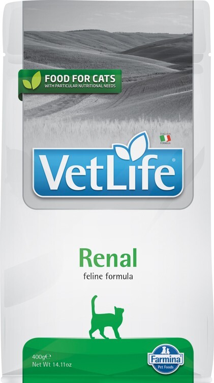 Farmina Vet Life Feline Renal - Alimento seco para gatos adultos 400G