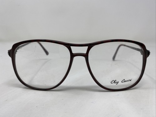 Oleg Cassini Japan OC-210 RED TORTOISE 58-16-140 Full Rim Eyeglasses Frame BE14 - Picture 1 of 8