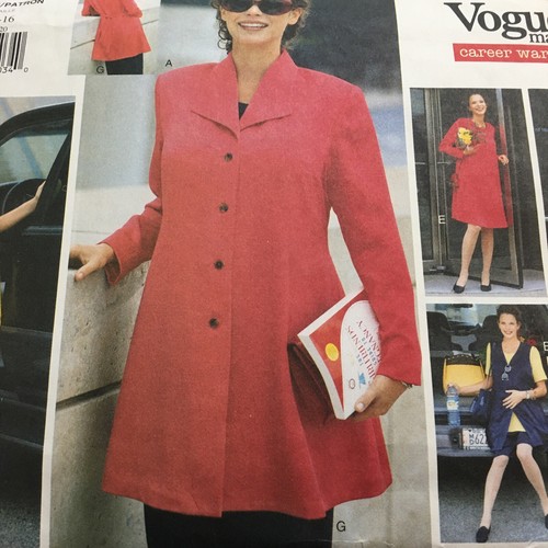 Vogue 1927 Vintage Schnittmuster Umstandsjacke Kleid Tunika Hose 12 14 16 Schnitt - Bild 2 von 11