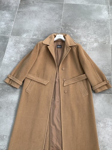 Women's HERNO Cashmere OVERSIZED Trench Coat Formal Jacket Mac IT 48 EU 44 UK 16 - Picture 16 of 24