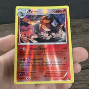 Pocket Scout - Pyroar 23/114 Steam Siege Reverse Holo Pokemon Card Rare