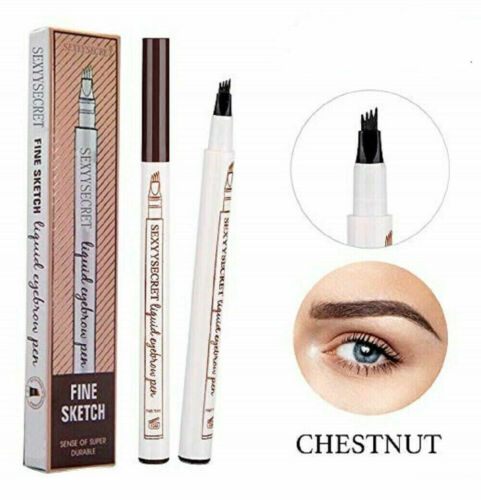 Microblading Tattoo Eyebrow Ink Pen Long Lasting Eye Brow 3D Fork Makeup Pencil - Picture 10 of 17
