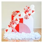 SHIMMER & CONFETTI 16ft Red and White Christmas Balloons Arch and Garland Kit
