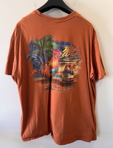 Harley Davidson T-Shirt - Key West, Florida - Orange - Biker Built - Größe 2XL - Bild 5 von 8