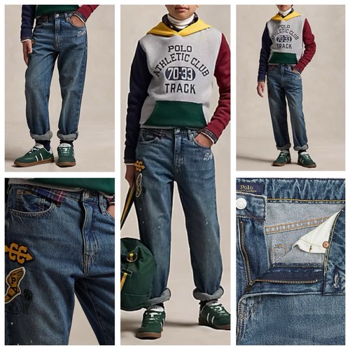 POLO RALPH LAUREN AUTHENTIC JUNIOR BOYS BRAND NEW ORIGINAL JEANS Size 10, NWT - Picture 6 of 13