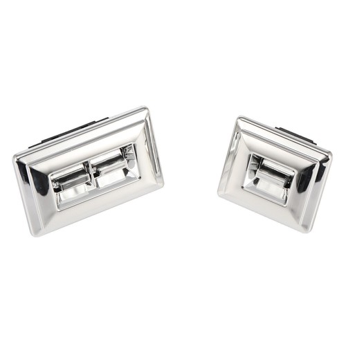 NEW Pair Set of 2 Chrome Power Window Switch For Chevy Chevrolet GMC Pontiac - Picture 8 of 9
