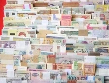 Lot of 5 RARE Old World Banknotes 70+ Countries, Up to 125 Years Old!