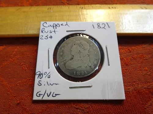 1821-P Capped Bust Quarter — photo from another recent sale