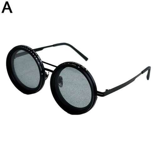 Adjustable Tint Polarized Round Sunglasses, With ND9 1-9 Gears Shatter-Proof-NEU - Bild 11 von 22