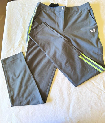 PXG Sonora Side Stripe Women s Golf Pants. Gray/ Green, NWT.