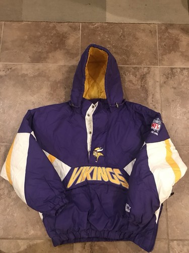 Chaqueta De Colección MINNESOTA VILINGS Parka Media Cremallera Talla XL - Imagen 2 de 3