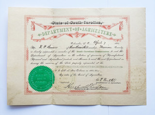 Antique 1884 New Orleans Worlds Centennial Industrial Cotton Exposition Document