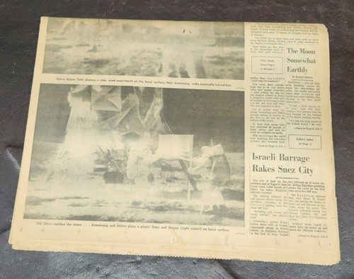 San Francisco Examiner July 21, 1969, 'How Our Astronauts Triumphed on Moon', VG - Picture 2 of 4