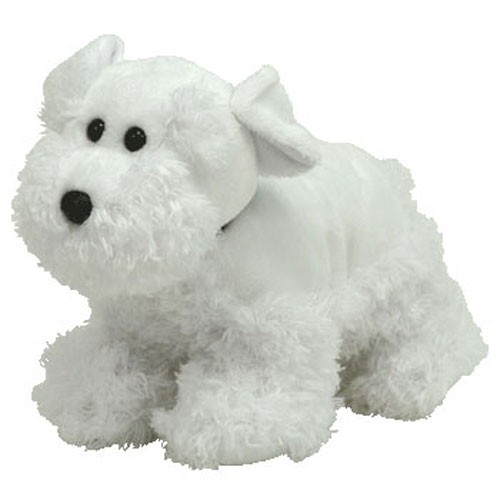 TY Beanie Buddy - Farley der weiße Hund (9,5 Zoll) - MWMTs Stofftier Spielzeug - Bild 1 von 1
