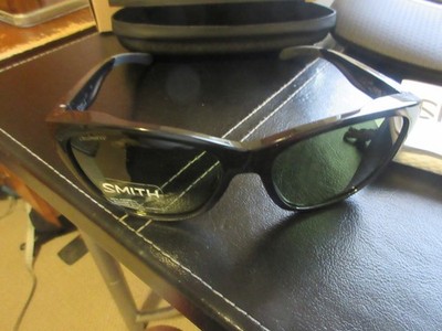 New Womens Smith Optics Shoal Sunglasses Black ChromaPop Glass Polarized Yellow