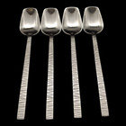 4 Gourmet Settings Cypress Dinner Soup Spoons - 8" Stainless Steel 18/8