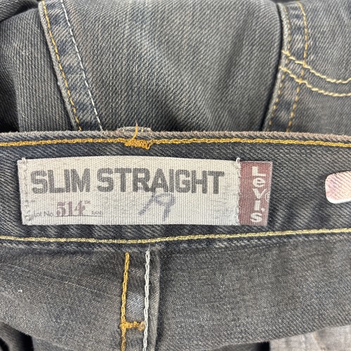 Jeans ajustados rectos para hombre Levi’s 514 34×32 negros/desgastados - Imagen 6 de 17