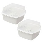  2 Pcs Gemüsedampfer Topf Kleiner Gemüsedampfgarer Der Mikrowelle