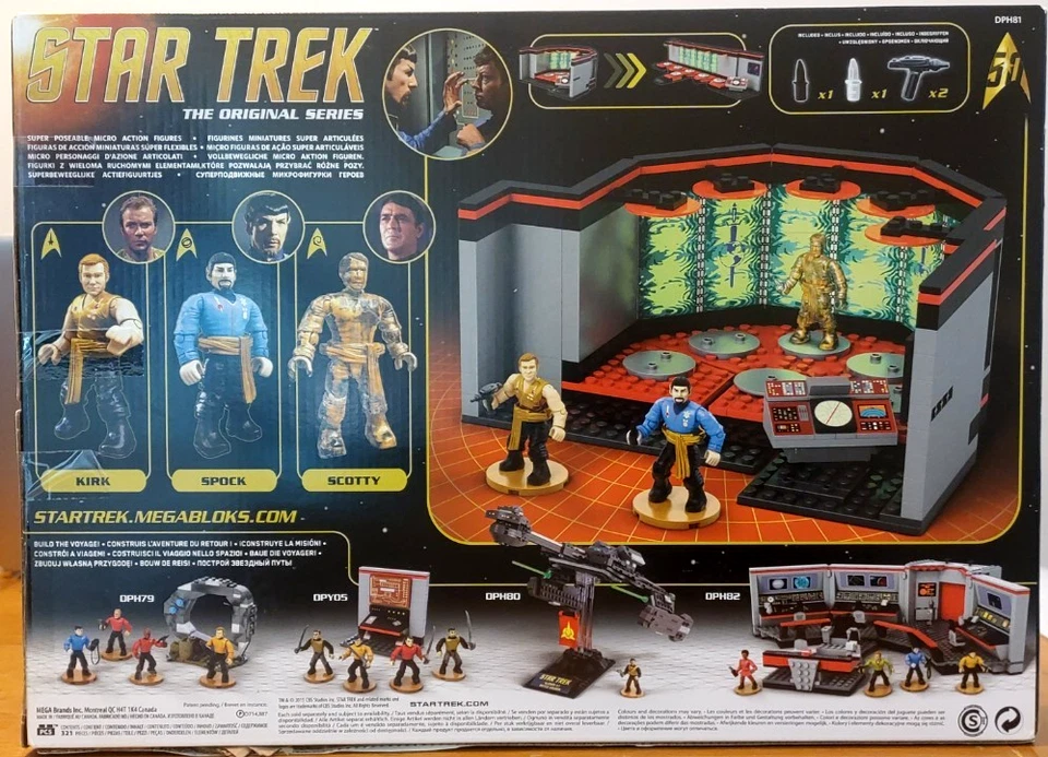 NEW STAR TREK - TOS Mega Bloks  DPH81 Transport Room Construction Set - Image 2 of 4